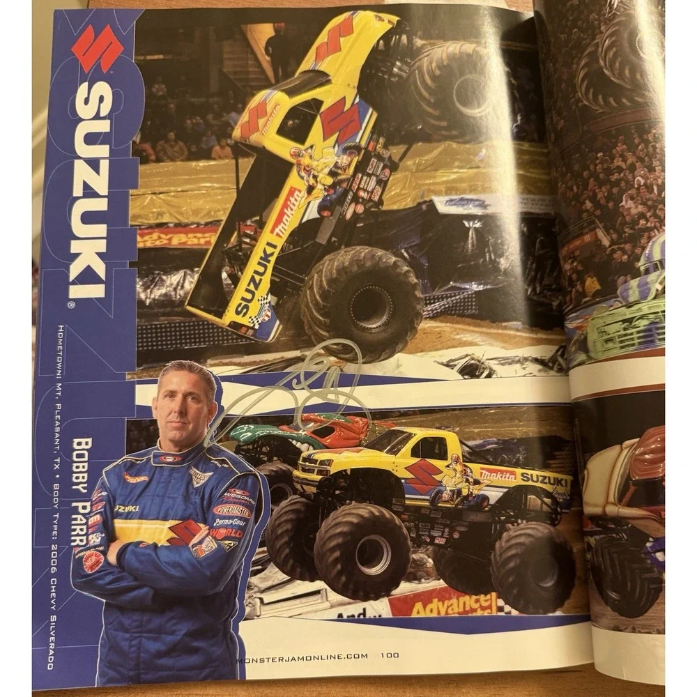 Signed Monster Truck Monster Jam 2008 Official Souvenir Yearbook Grave Digger